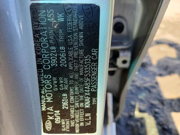 2015 KIA FORTE — VINS