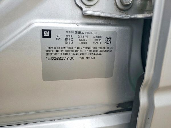 2012 CADILLAC CTS Base — VINS