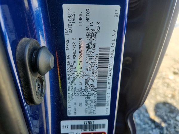 2014 TOYOTA TACOMA Delux Grade — VINS