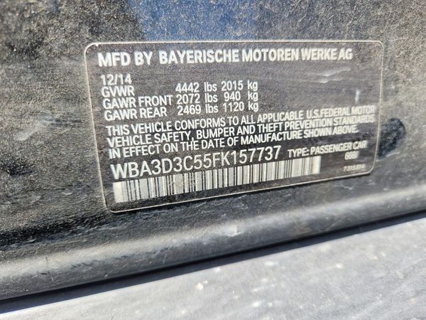 2015 BMW 3 SERIES — VINS