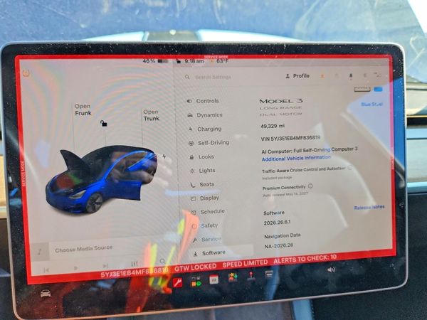 2021 TESLA MODEL 3 — ODOM