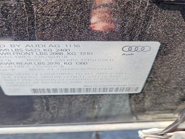 2017 AUDI Q5 quattro Premium — VINS