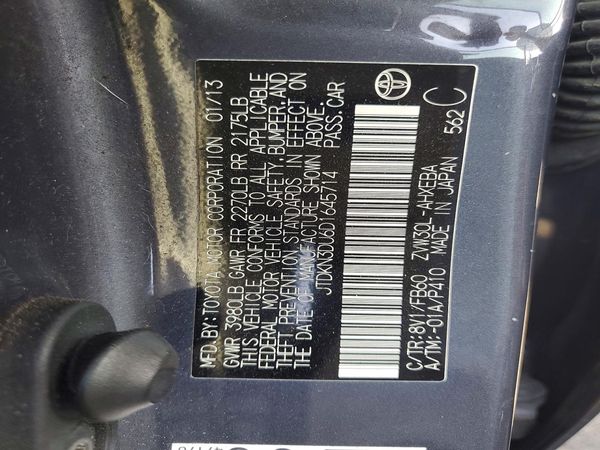 2013 TOYOTA PRIUS — VINS