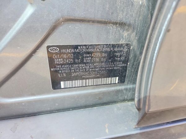2013 HYUNDAI SONATA GLS/ GLS Popular — VINS