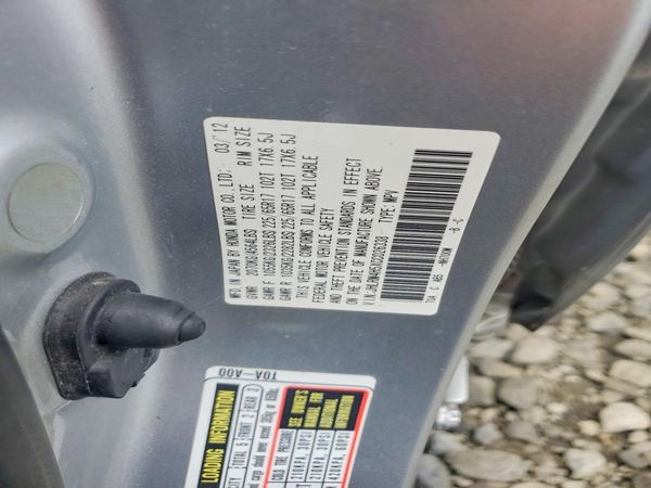 2012 HONDA CRV EX — VINS