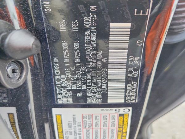 2015 LEXUS GX 460 — VINS