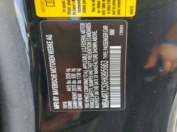 2017 BMW 430I — VINS