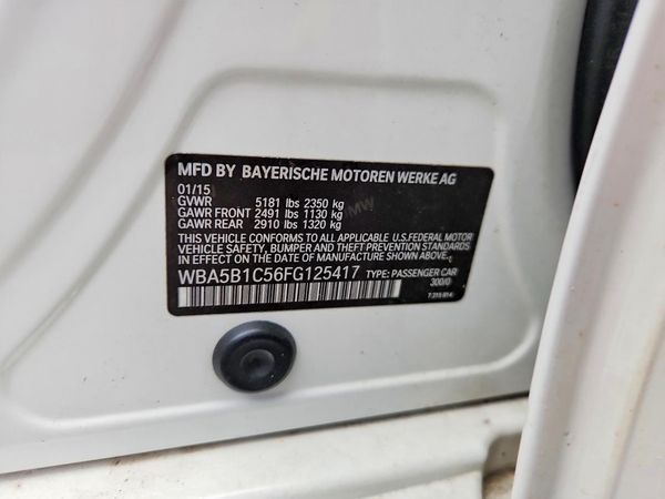 2015 BMW 535 — VINS