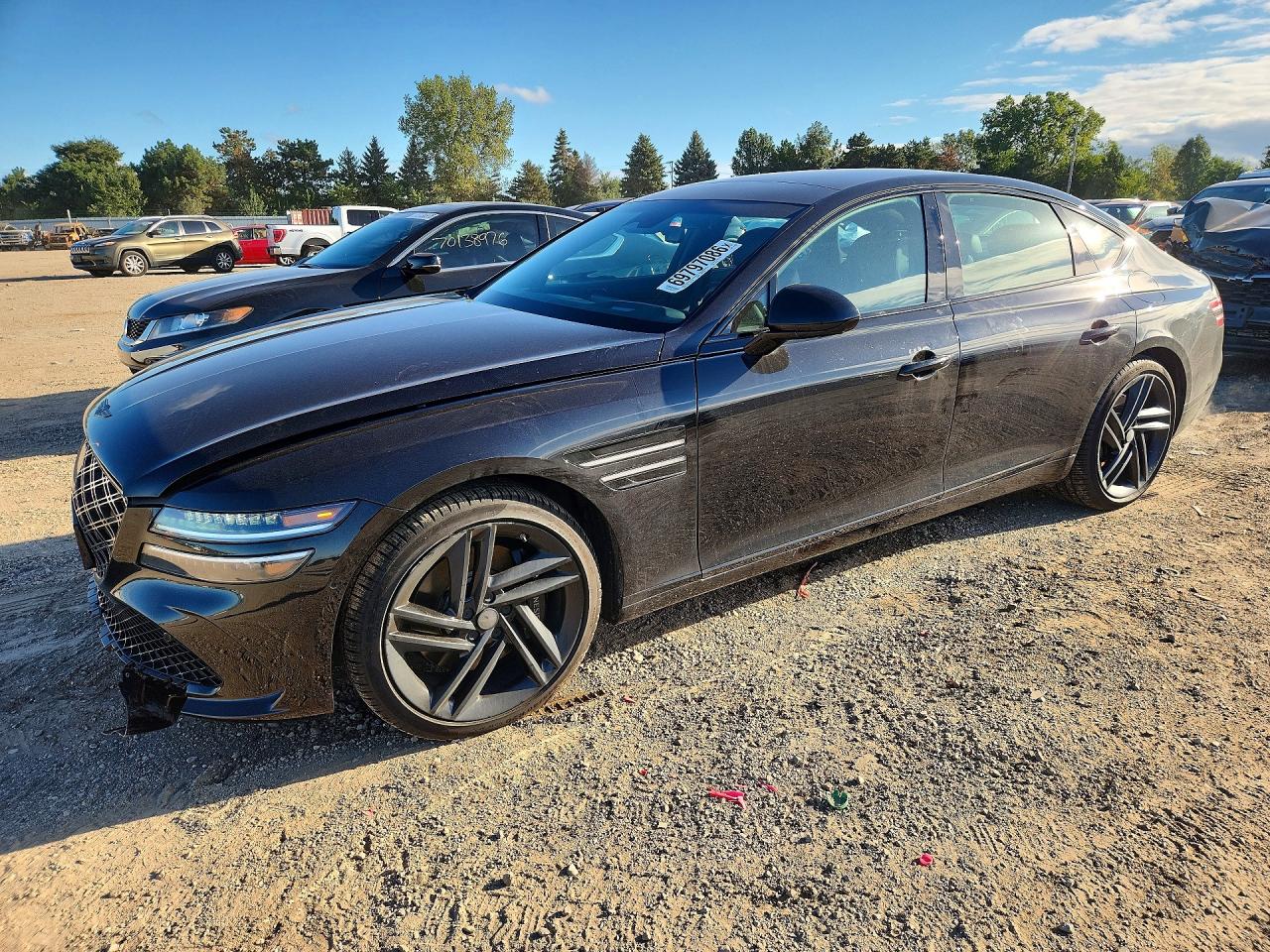 2026 GENESIS G80 3.5T Prestige Black — Front 3/4