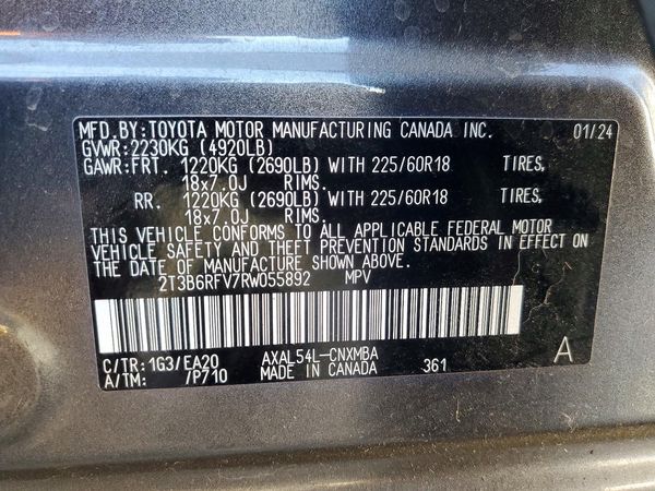 2024 TOYOTA RAV4 XLE Premium — VINS