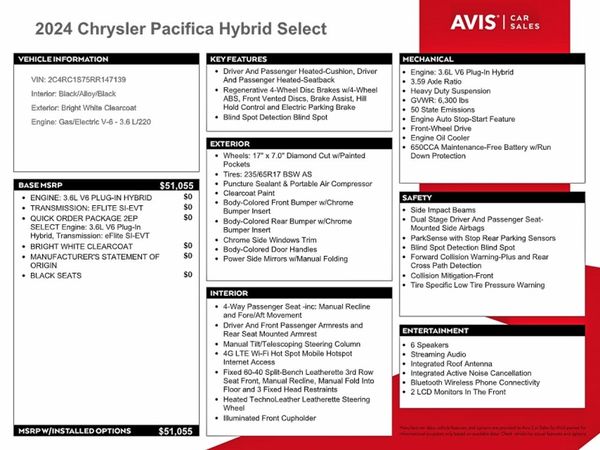 2024 CHRYSLER PACIFICA