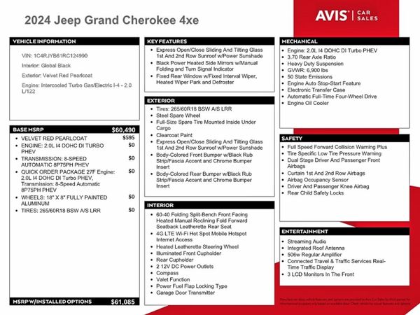 2024 JEEP GRAND CHEROKEE