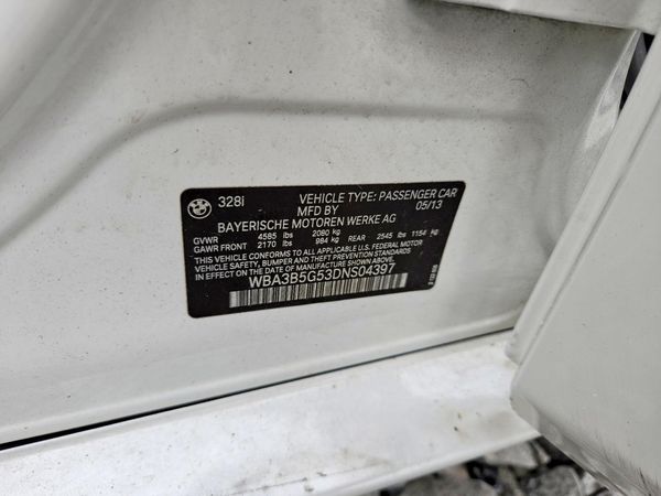 2013 BMW 328 — VINS