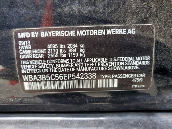 2014 BMW 328 xDrive — VINS
