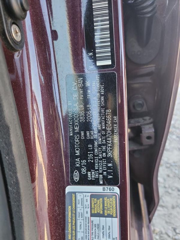 2017 KIA FORTE LX Base — VINS