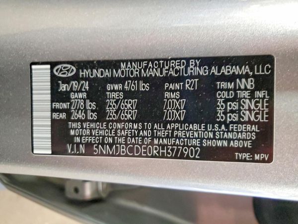 2024 HYUNDAI TUCSON SEL — VINS