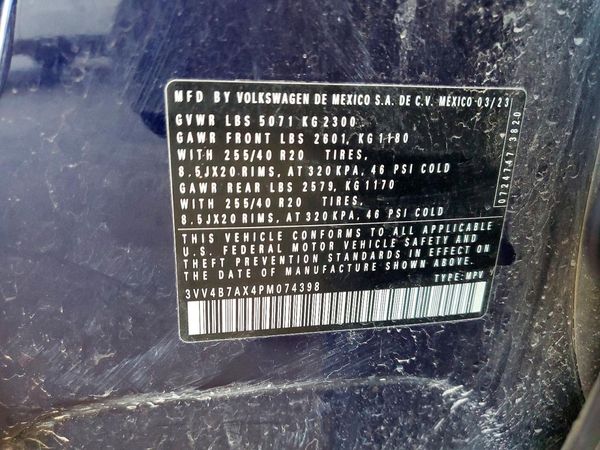 2023 VOLKSWAGEN TIGUAN 4Motion SEL R-Line Black — VINS