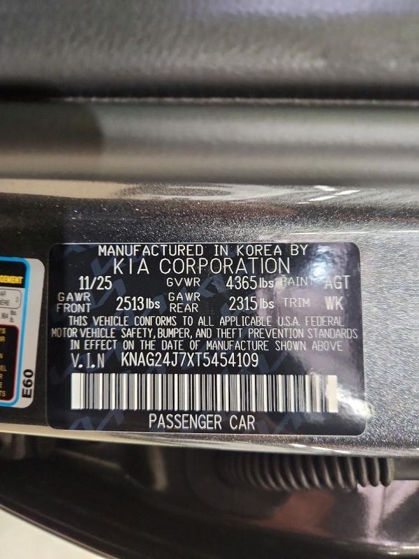 2026 KIA K5 LXS — VINS