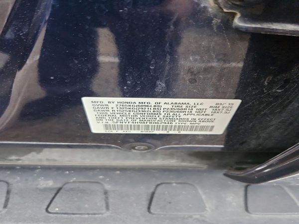 2015 HONDA PILOT TOURING — VINS