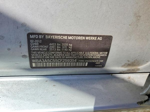 2012 BMW 328 — VINS