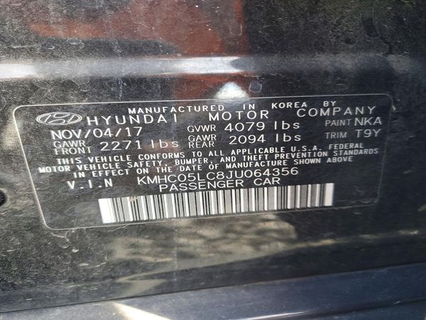 2018 HYUNDAI IONIQ Limited w/Ultimate (HEV) — VINS