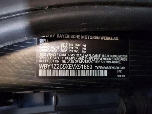 2014 BMW I3 — VINS