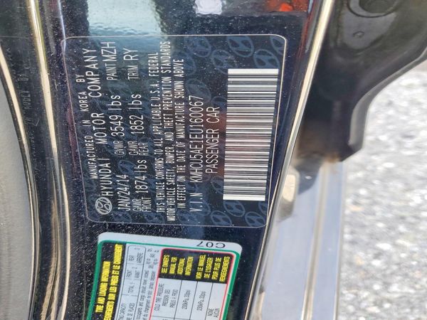 2014 HYUNDAI ACCENT — VINS