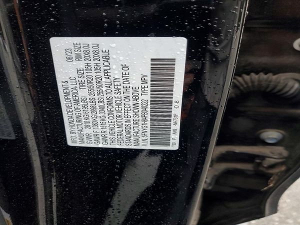 2023 HONDA PILOT ELITE — VINS