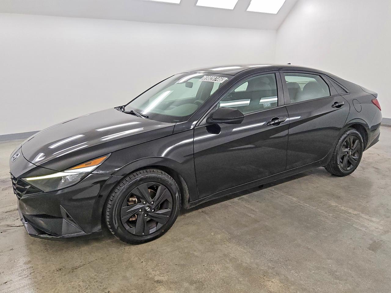 2021 HYUNDAI ELANTRA Blue — Front 3/4