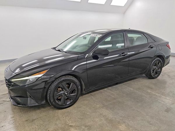 2021 HYUNDAI ELANTRA Blue — Front 3/4