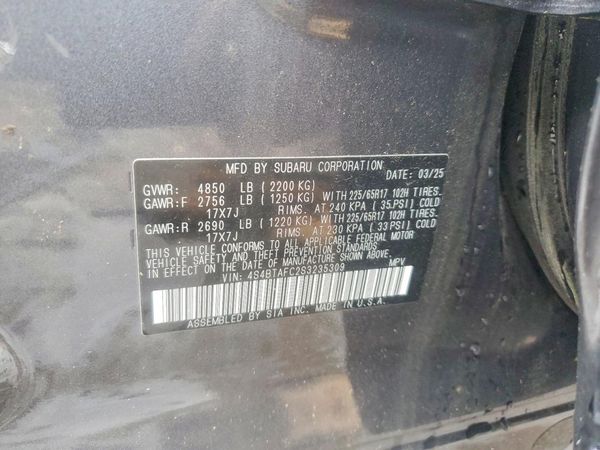 2025 SUBARU OUTBACK Premium — VINS