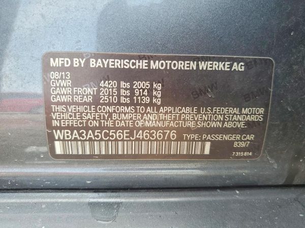 2014 BMW 3 SERIES — VINS