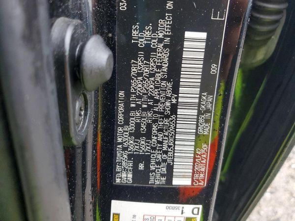2012 TOYOTA 4RUNNER — VINS