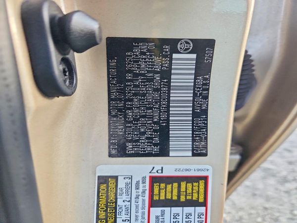 2012 TOYOTA CAMRY SOLA Hybrid — VINS