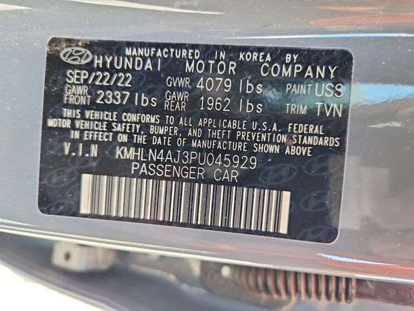 2023 HYUNDAI ELANTRA Limited — VINS