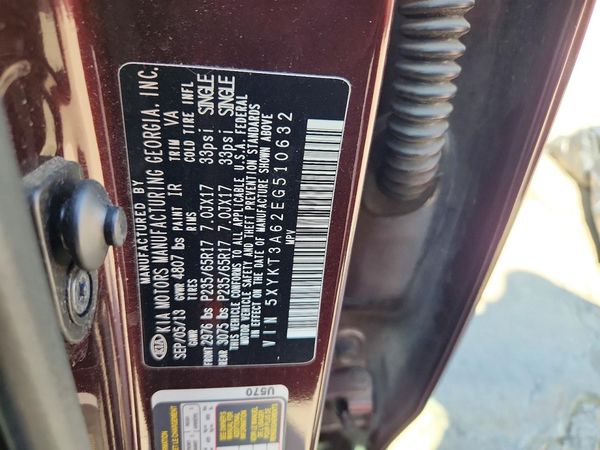 2014 KIA SORENTO Base/ LX — VINS