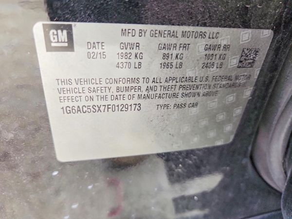 2015 CADILLAC ATS Performance — VINS