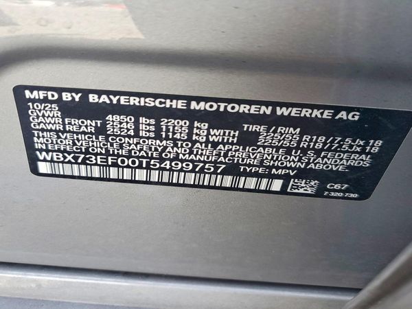 2026 BMW X1 xDrive28i — VINS