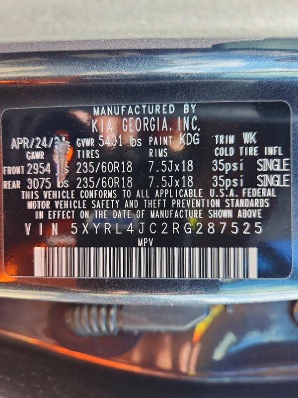 2024 KIA SORENTO S — VINS