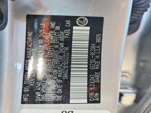 2025 LEXUS ES350 350 Premium — VINS