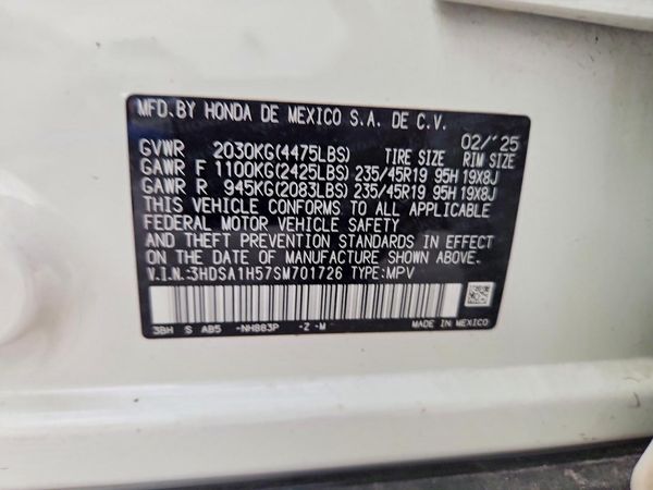 2025 ACURA ADX ADX A-Spec — VINS