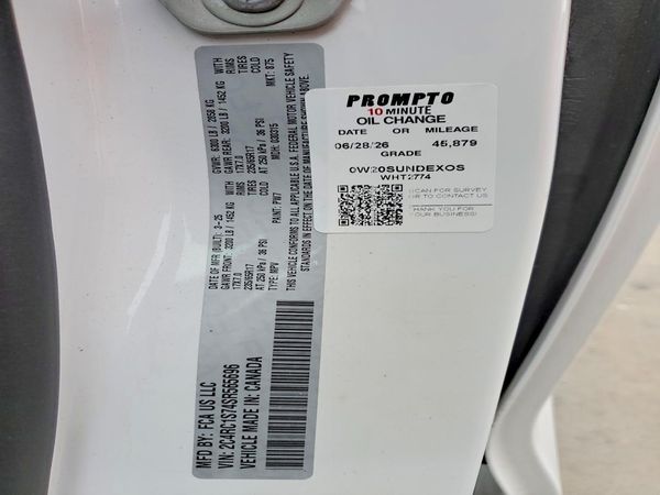 2025 CHRYSLER PACIFICA Select — VINS
