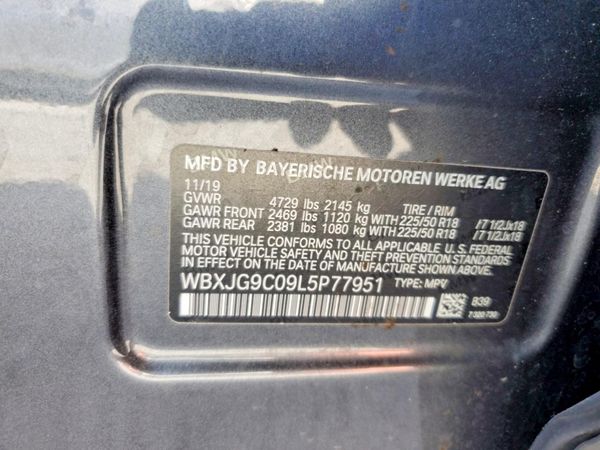 2020 BMW X1 xDrive28i — VINS