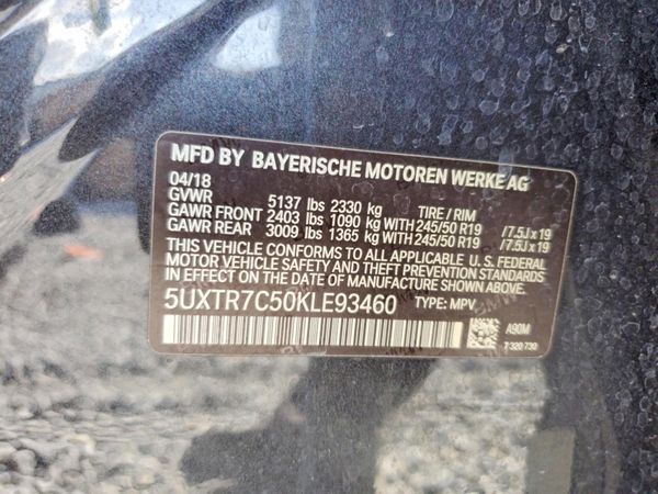 2019 BMW X3 sDrive30i — VINS