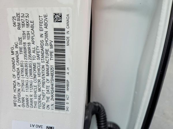 2025 HONDA CR-V EX — VINS