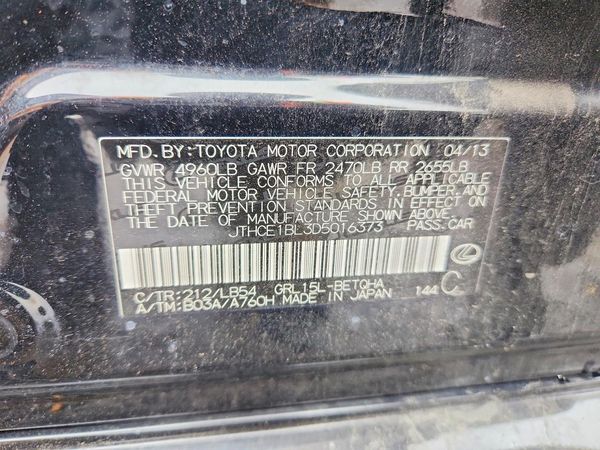 2013 LEXUS GS 350 — VINS