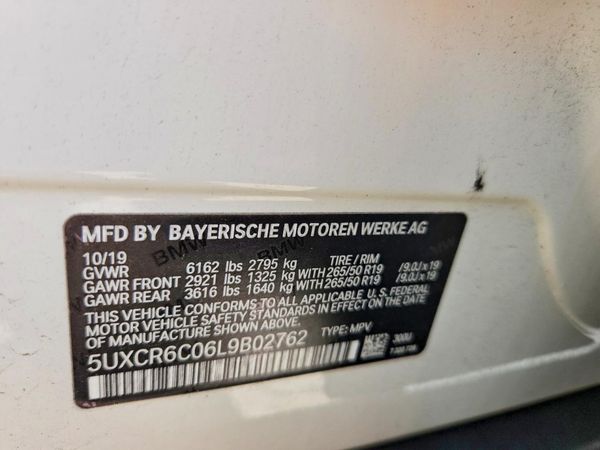 2020 BMW X5 xDrive40i — VINS