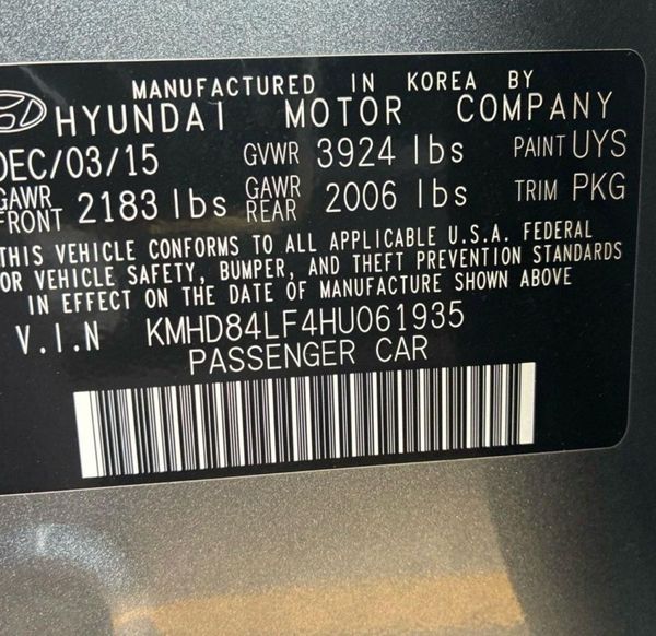 2017 HYUNDAI ELANTRA