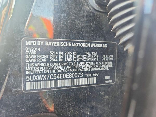 2014 BMW X3 xDrive35i — VINS