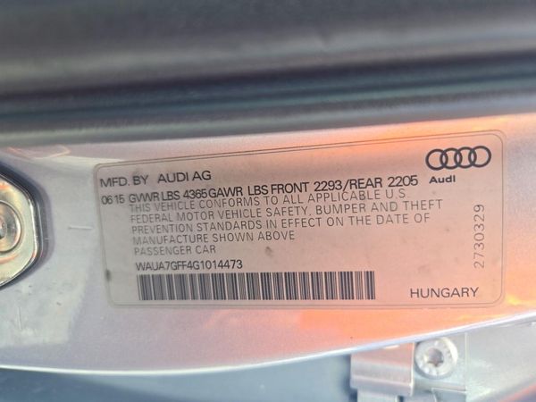 2016 AUDI A3 — VINS